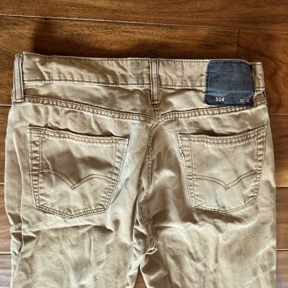 Levi’s 514 Tan Denim Straight Fit Jeans size 30x32 - Picture 4 of 5